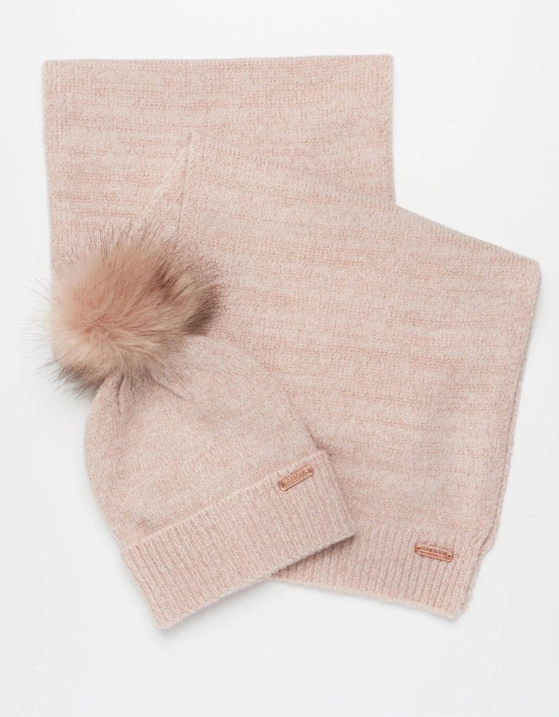 Sparkle Womens Beanie/Scarf - Pink