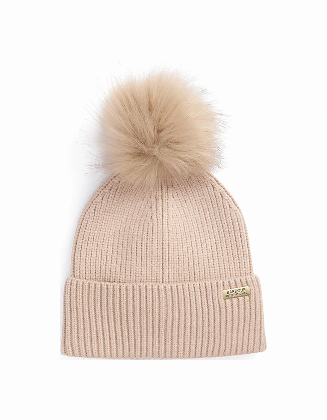 Mallory Pom Womens Beanie - Oat, 2 of 1