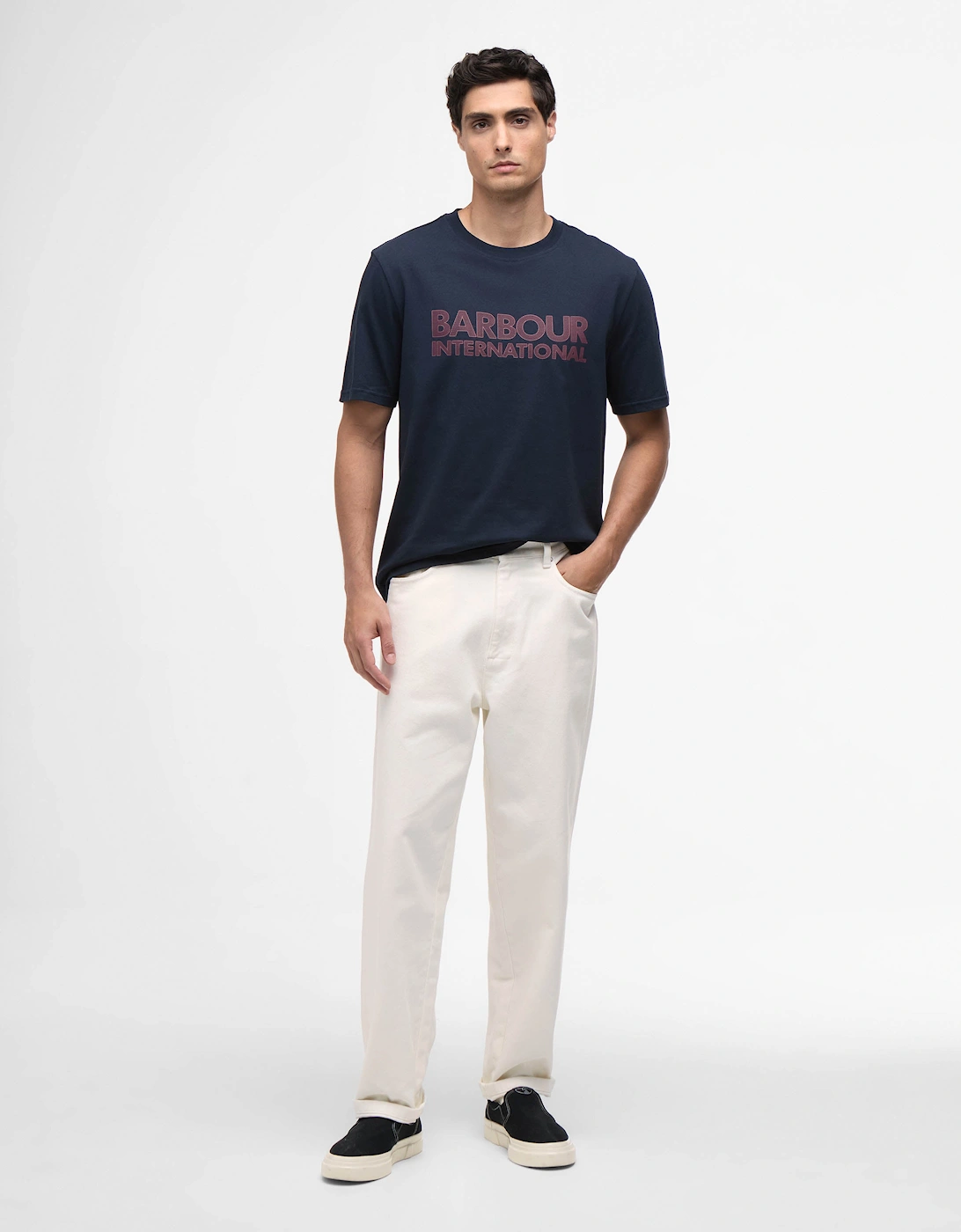 Mens Essential Graphic T-Shirt - Navy