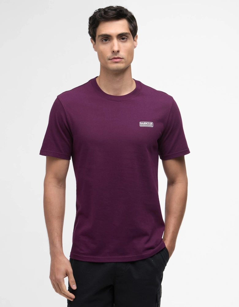 Small Logo Mens T-Shirt - Potent Merlot