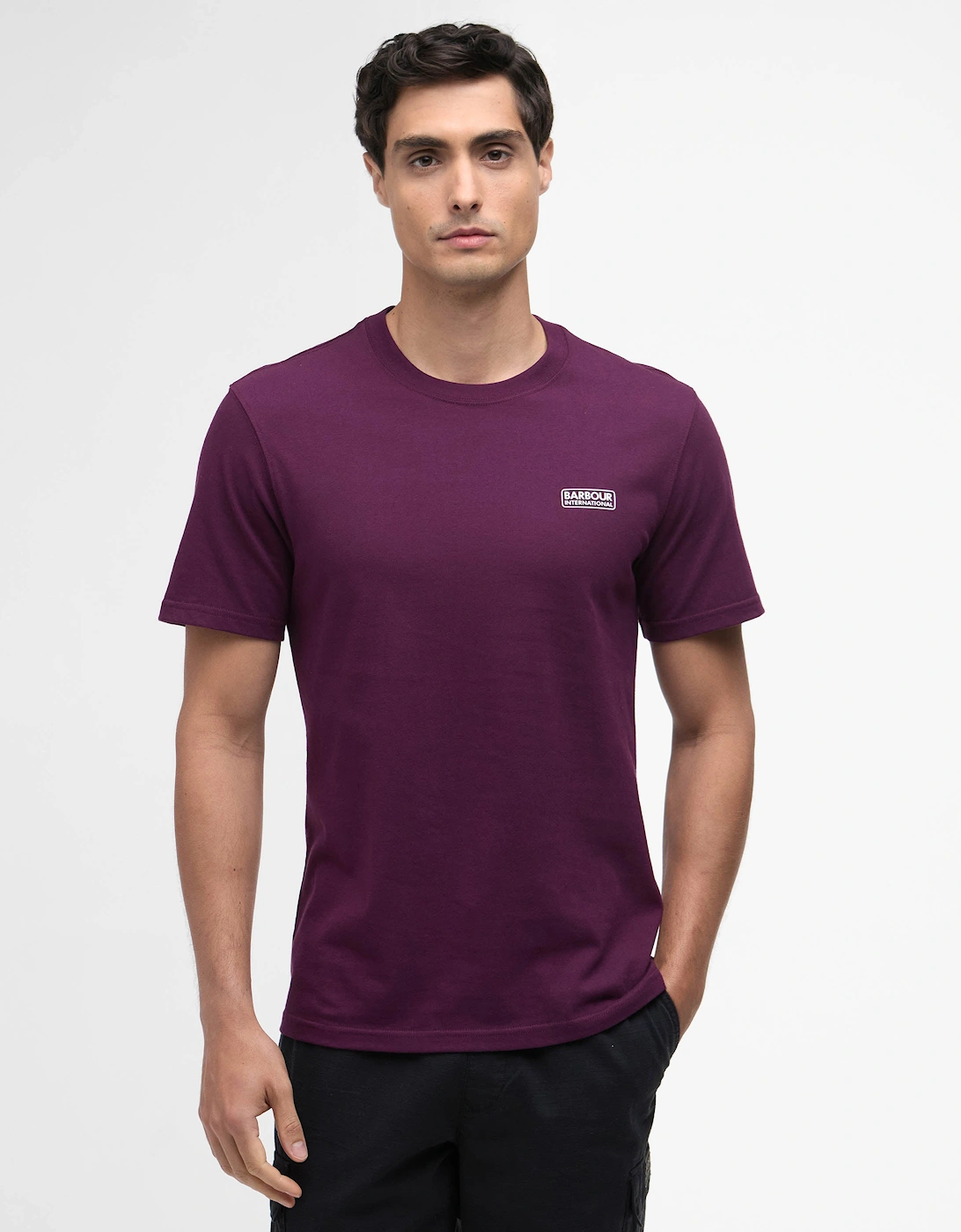 Small Logo Mens T-Shirt - Potent Merlot, 6 of 5