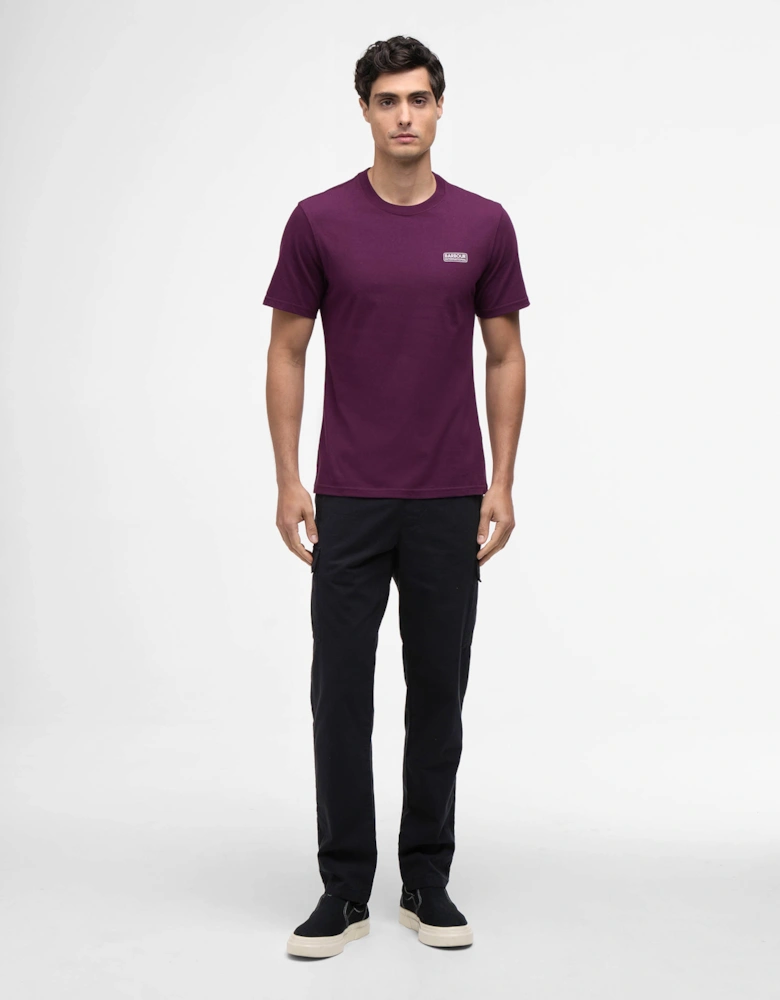 Small Logo Mens T-Shirt - Potent Merlot