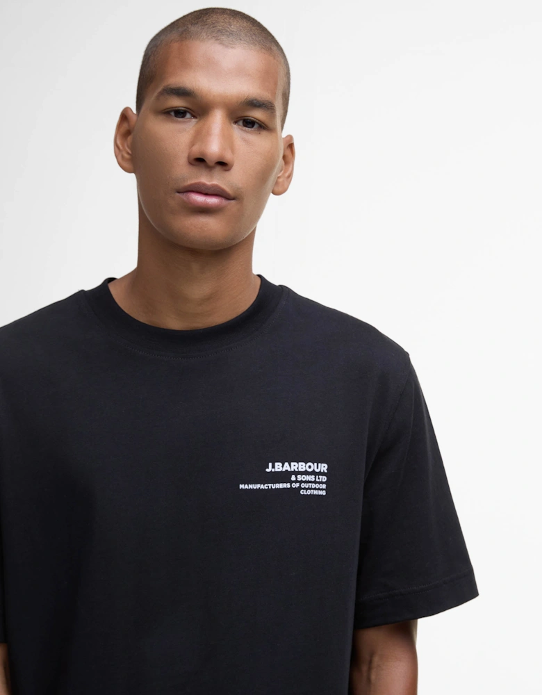 Parkend Photographic Mens Relaxed T-Shirt - Black