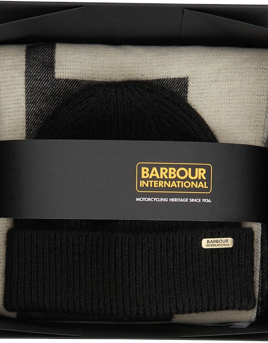 Womens Pendle Beanie & Milla Scarf Gift Set - Black/Jasmine, 2 of 1