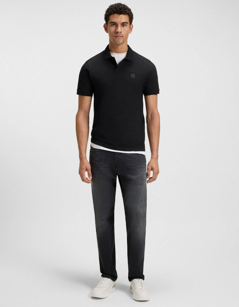 BOSS Orange Re.Maine Mens Regular-Fit Jeans in Super-Stretch Denim - Black 005