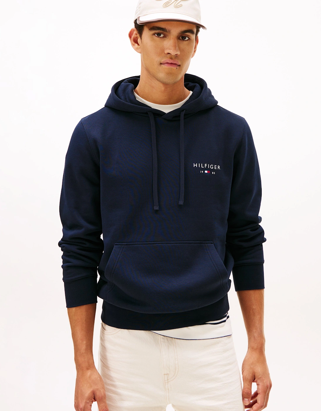 Brand Love Mens Small Hilfiger Logo Hoodie - Desert Sky, 6 of 5