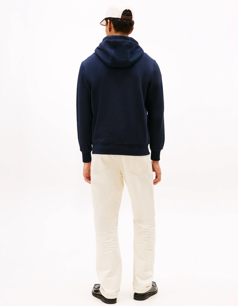 Brand Love Mens Small Hilfiger Logo Hoodie - Desert Sky