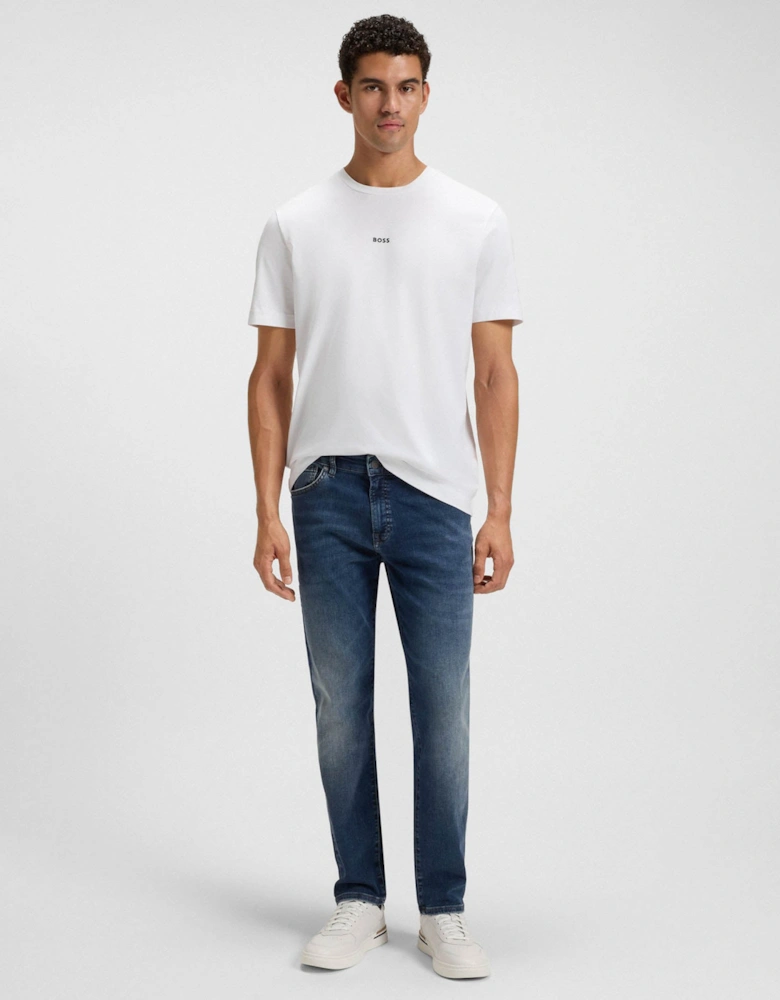 BOSS Orange Re.Maine Mens Regular-Fit Jeans in Super-Stretch Denim - Navy 411