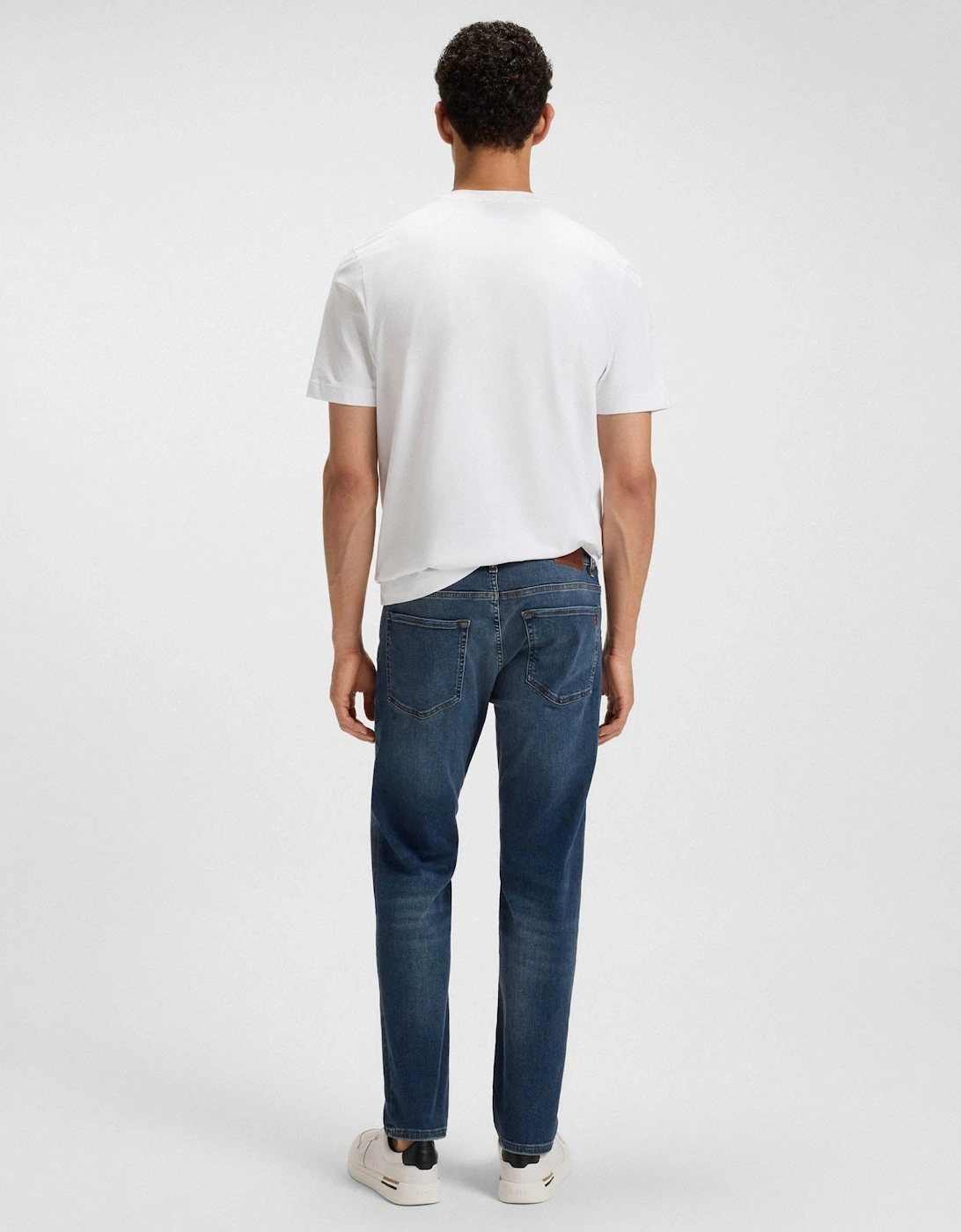 BOSS Orange Re.Maine Mens Regular-Fit Jeans in Super-Stretch Denim - Navy 411