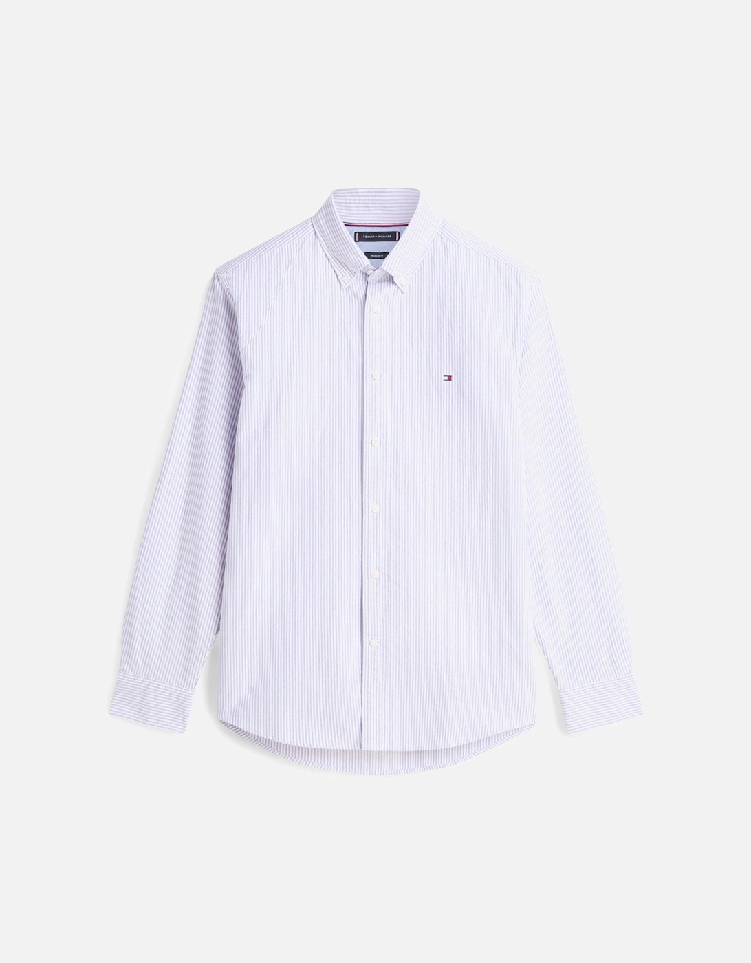 Heritage Oxford Stripe Mens Shirt - Royal Blue/White