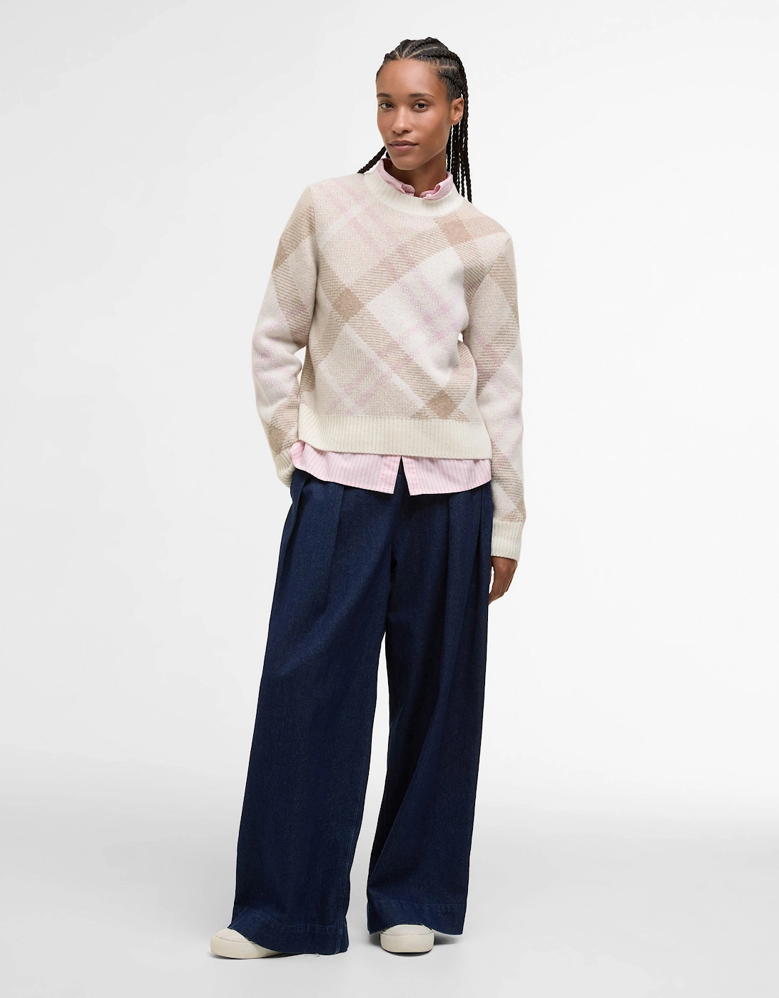 Sara Womens Knitted Jumper - Multi