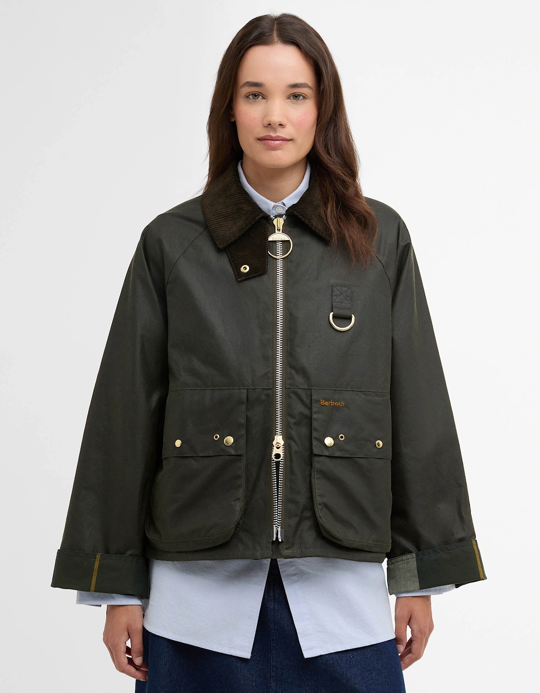 Kearton Womens Wax Jacket - Archive Olive/Ancient Tartan, 8 of 7