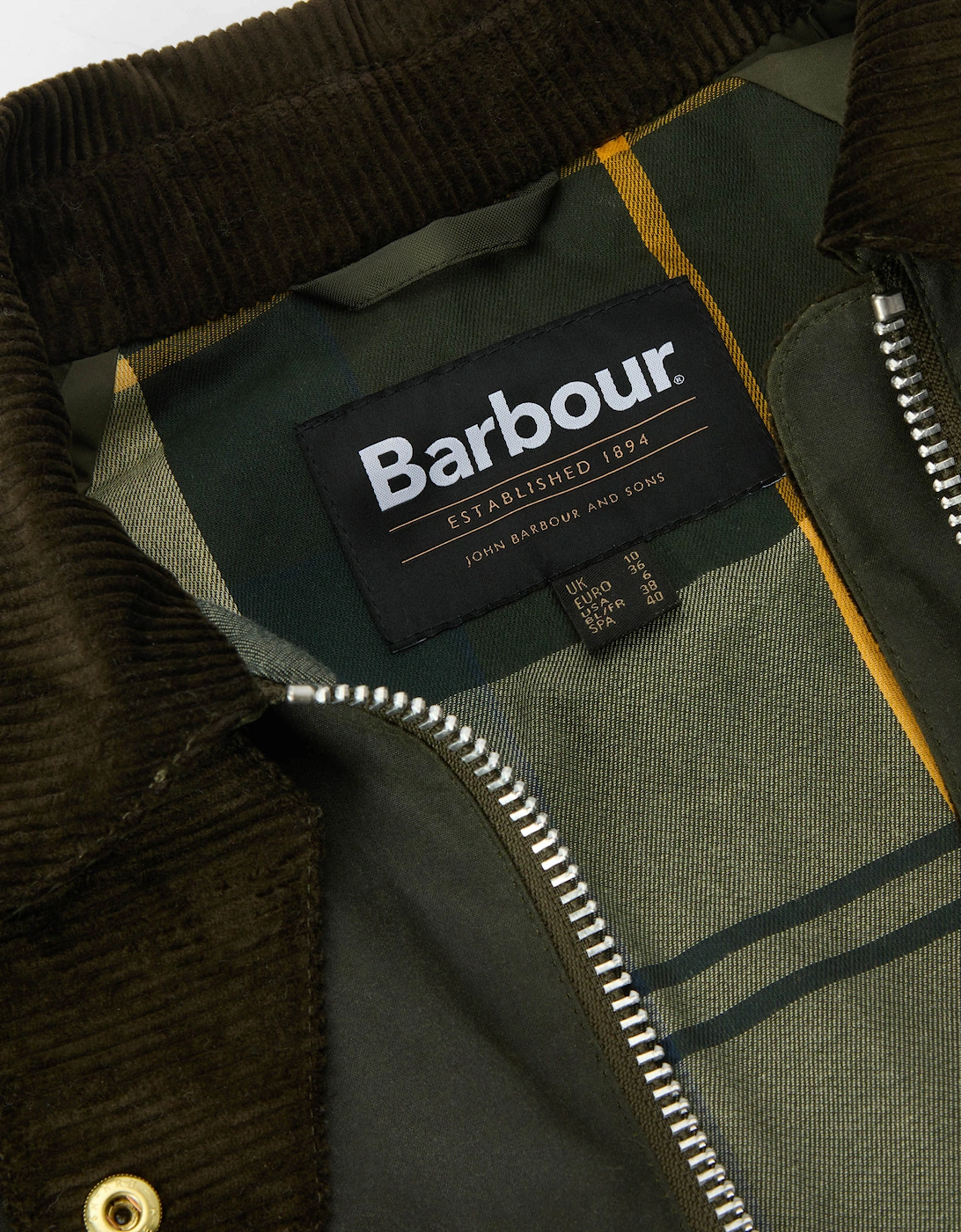 Kearton Womens Wax Jacket - Archive Olive/Ancient Tartan