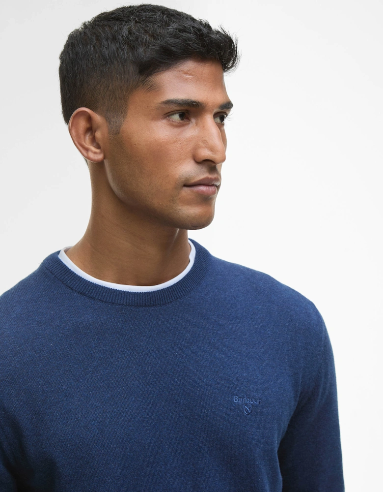 Pima Cotton Mens Crew Sweatshirt - Inky Marl