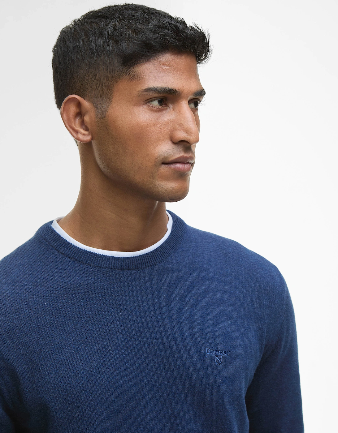 Pima Cotton Mens Crew Sweatshirt - Inky Marl