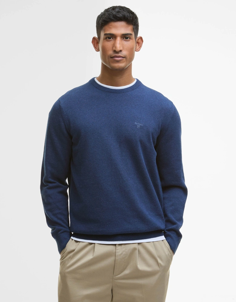 Pima Cotton Mens Crew Sweatshirt - Inky Marl