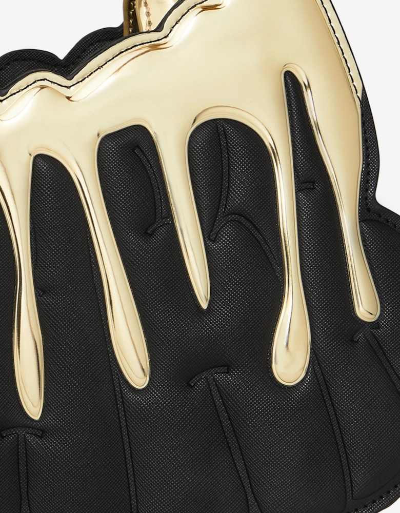 Girls Gold and Dangerous Shark Handbag in Black (45.72cm)