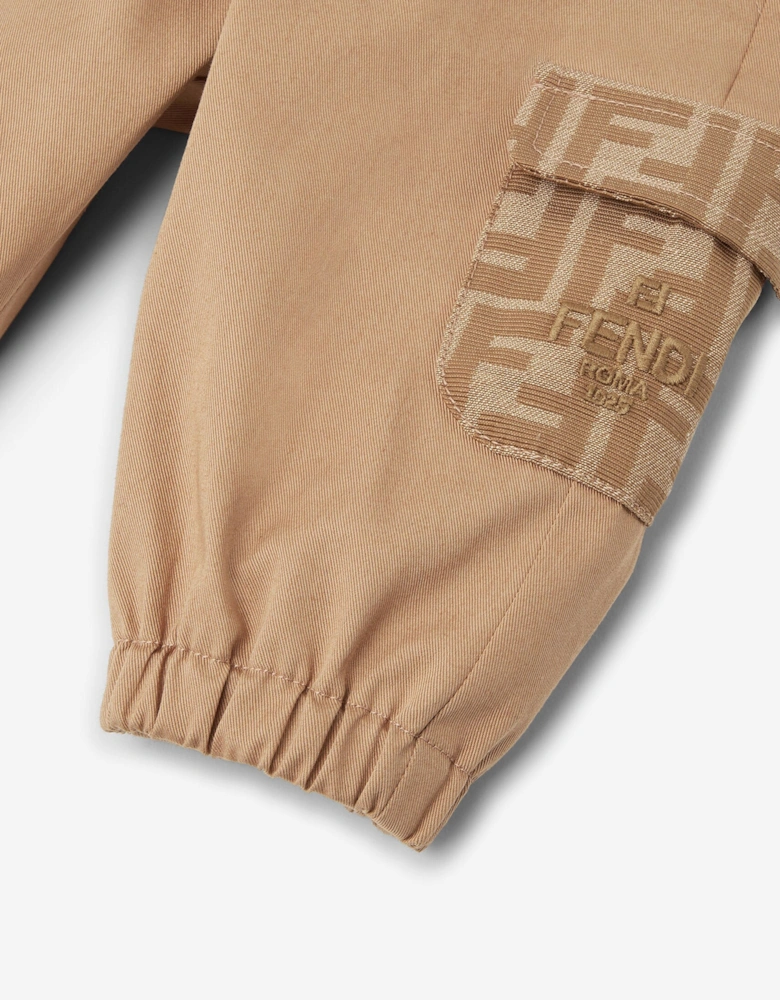 Baby Boys FF Pocket Trousers in Beige