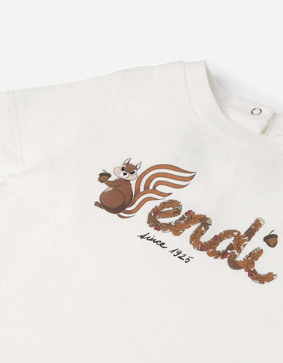 Baby Squirrel Logo T-Shirt in White