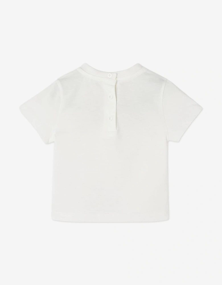 Baby Squirrel Logo T-Shirt in White