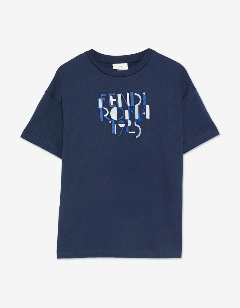 Boys Logo T-Shirt in Blue