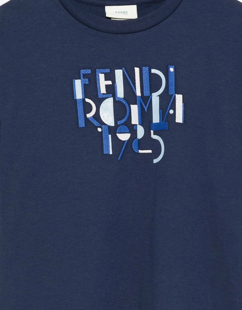 Boys Logo T-Shirt in Blue