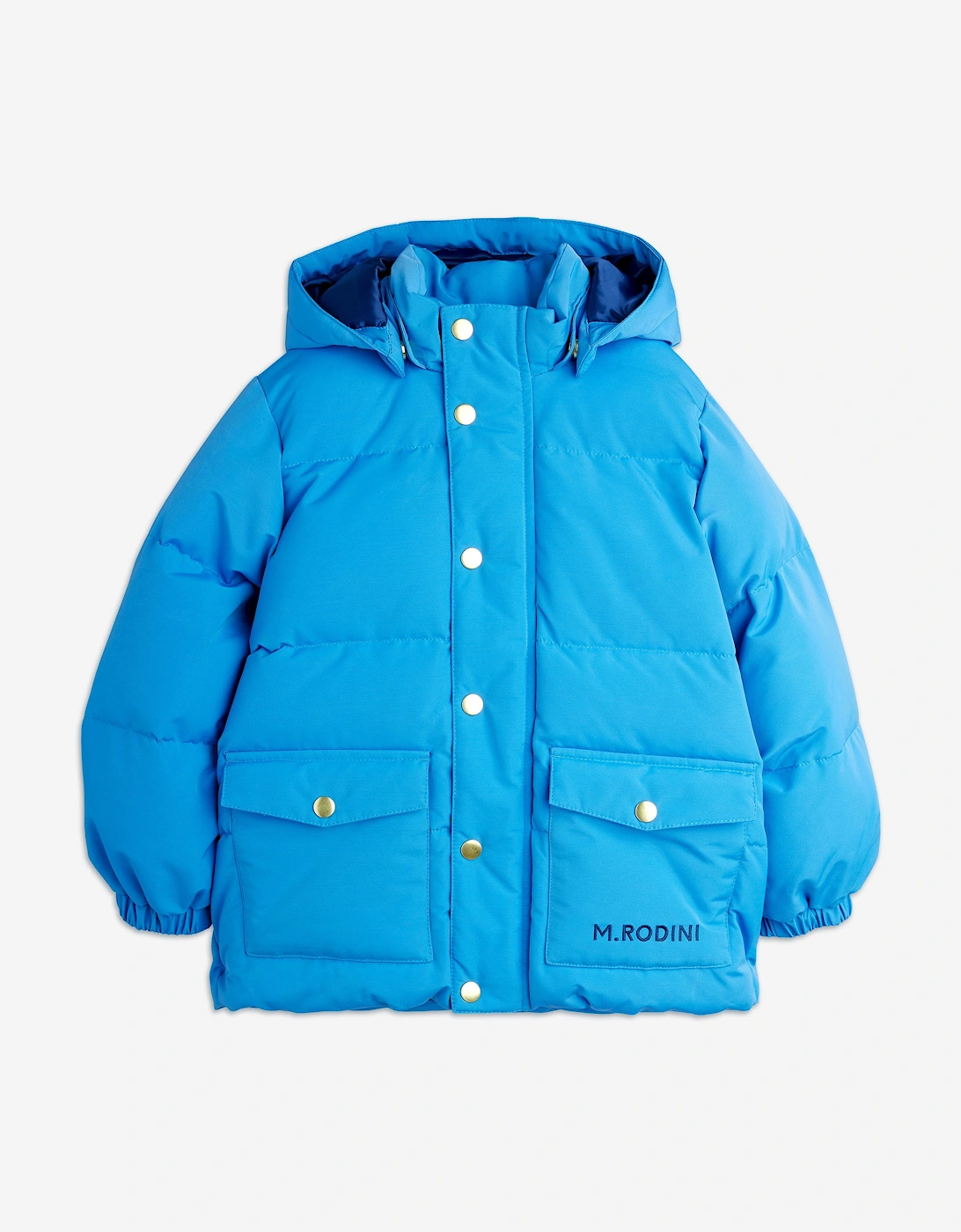 Kids Solid Heavy Puffer Jacket in Blue, 5 of 4
