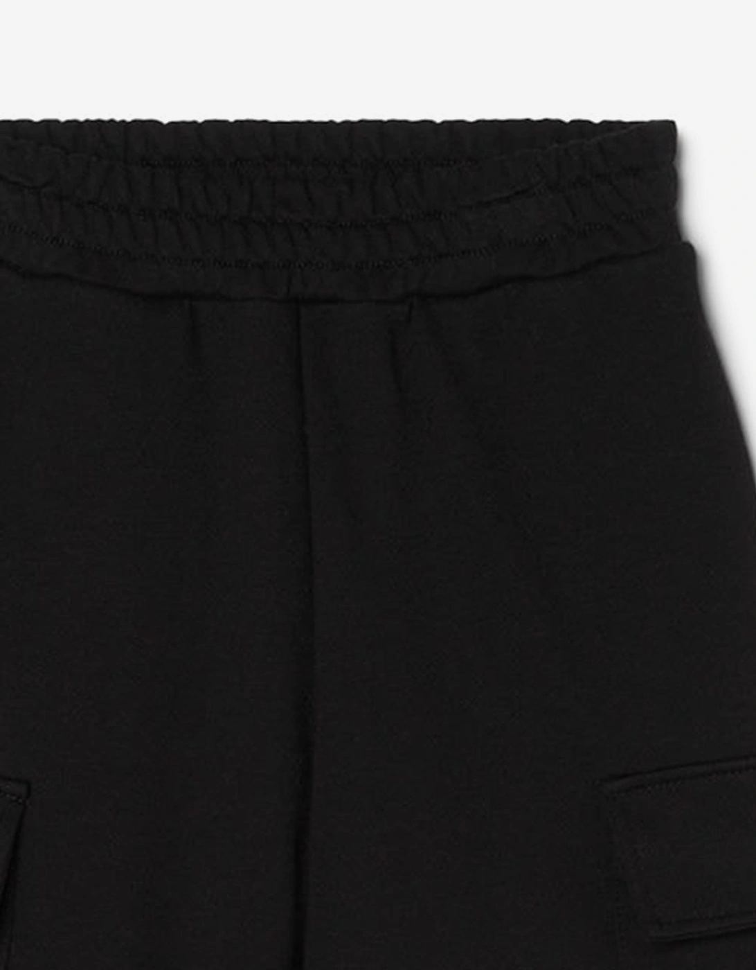 Kids Cargo Joggers in Black