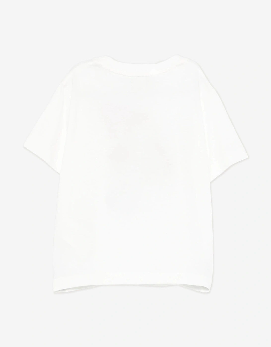 Girls Graphic Print T-Shirt in White