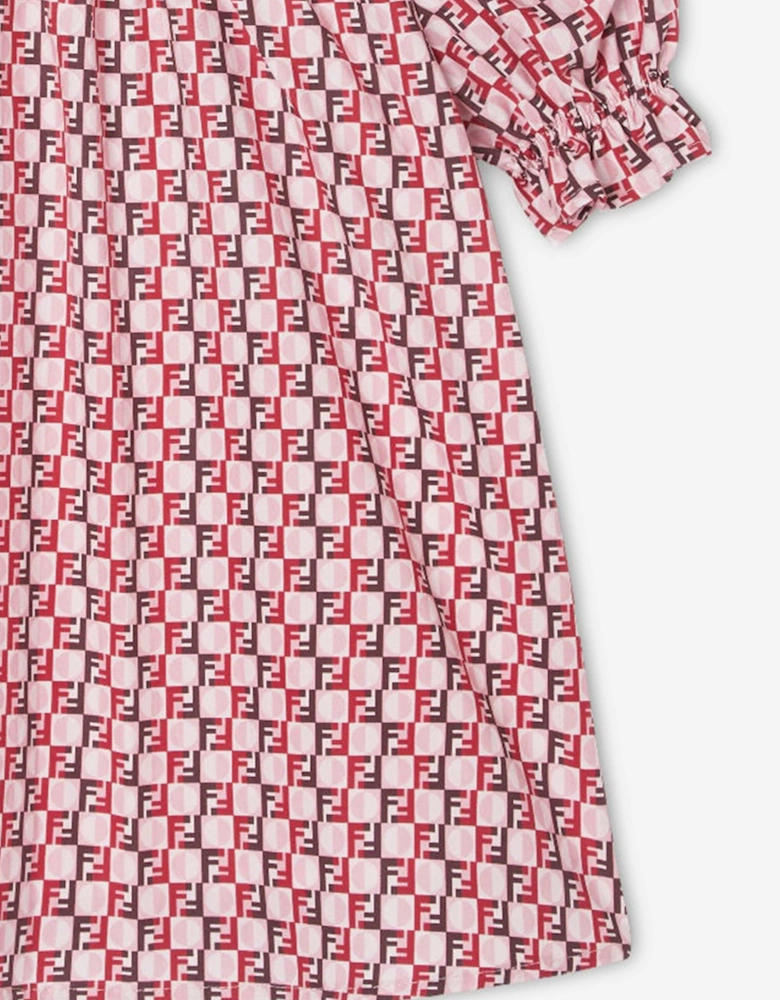 Baby Girls FF Logo Dress in Pink