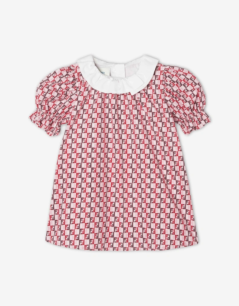 Baby Girls FF Logo Dress in Pink