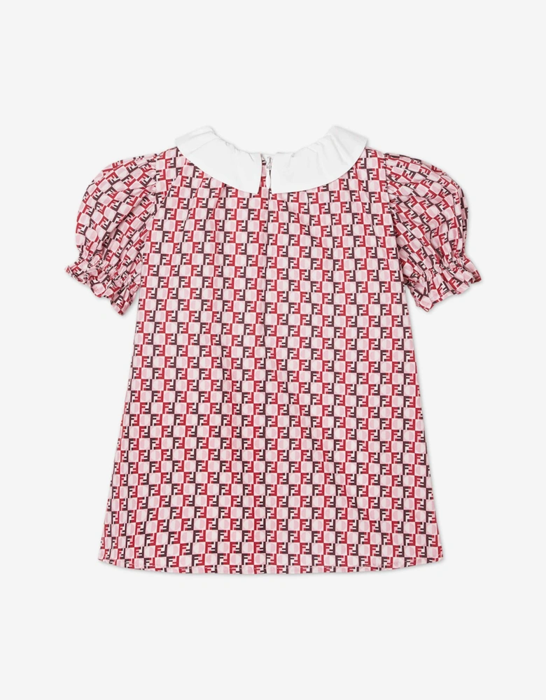 Baby Girls FF Logo Dress in Pink