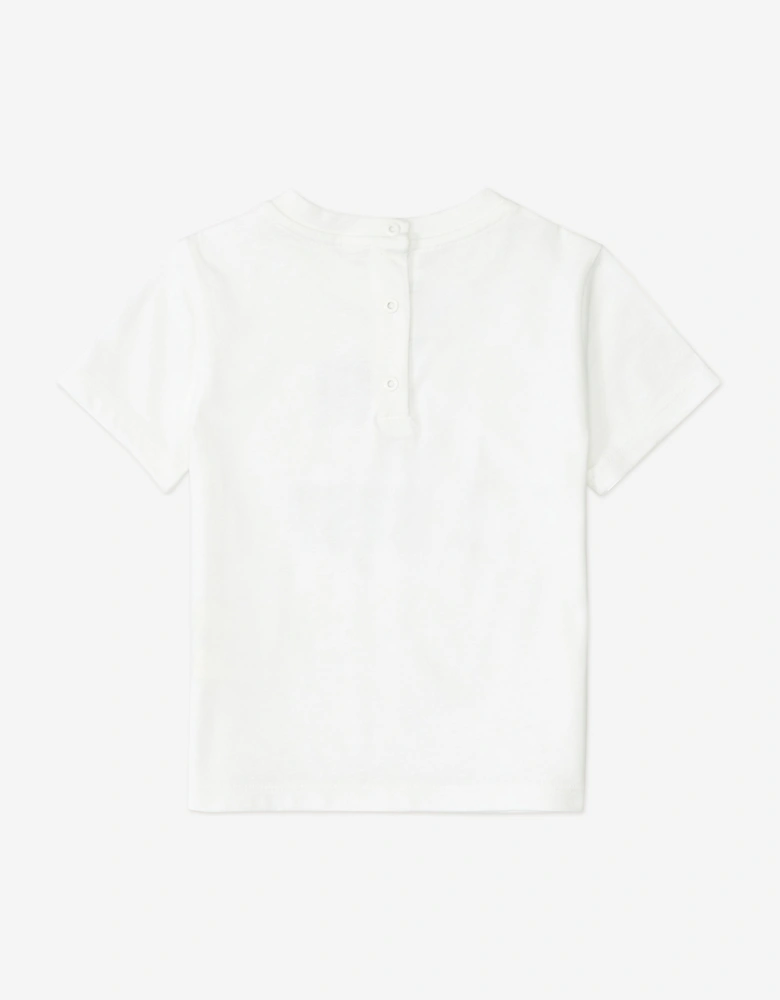 Baby Slogan T-Shirt in White