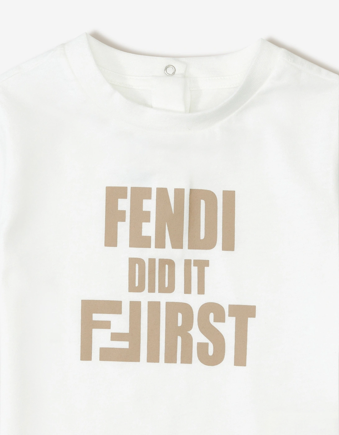 Baby Slogan T-Shirt in White