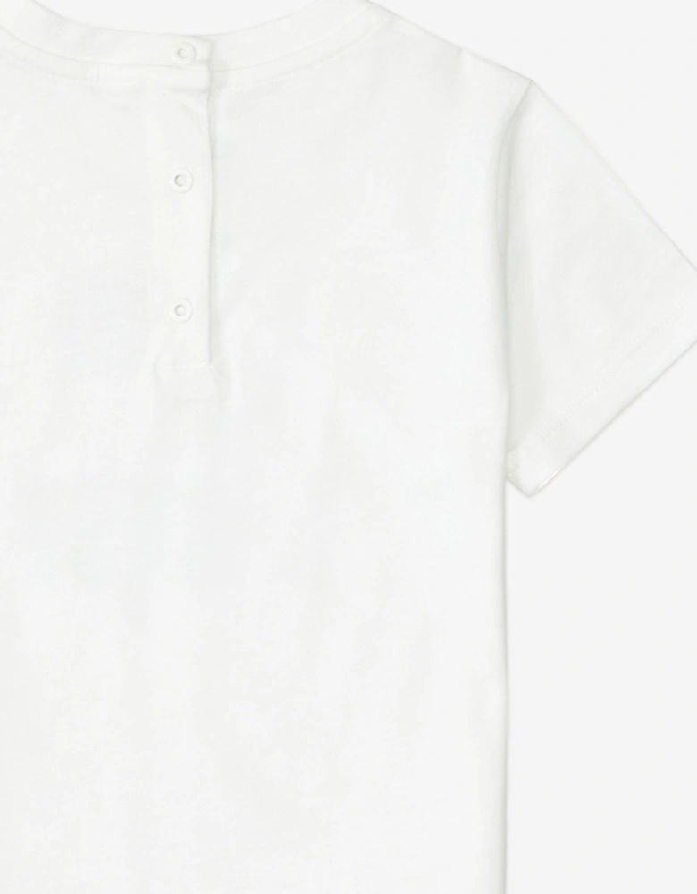 Baby Slogan T-Shirt in White