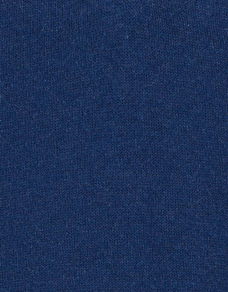 Cotton Mens Half Zip Jumper - Inky Marl