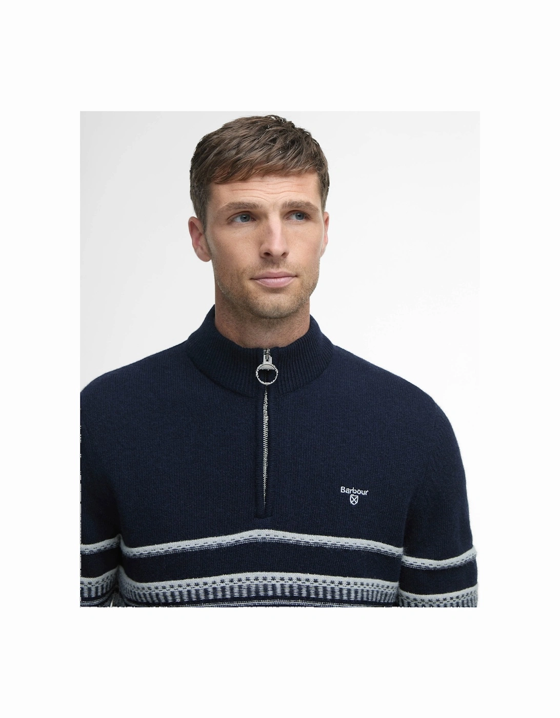 Kepwick Mens Half Zip Jumper - Navy