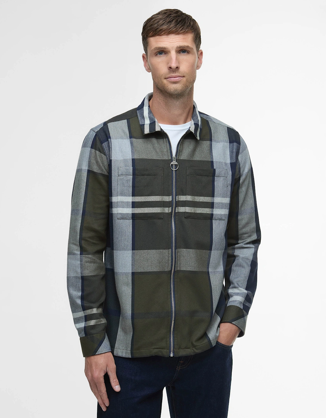 Lannich Mens Tartan Overshirt - Fernwood Tartan, 7 of 6
