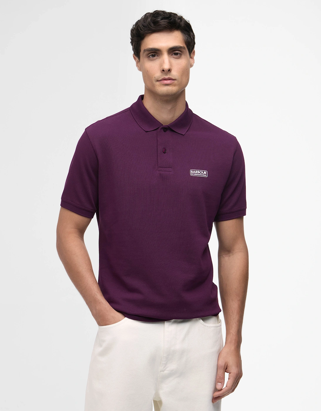 Essential Short Sleeve Mens Polo - Potent Merlot, 6 of 5