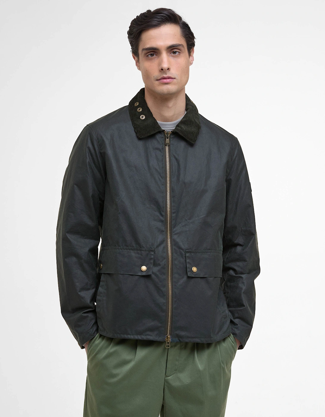 Marker Mens Wax Jacket - Sage, 10 of 9