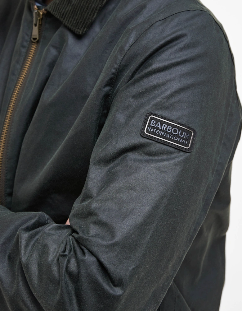 Marker Mens Wax Jacket - Sage