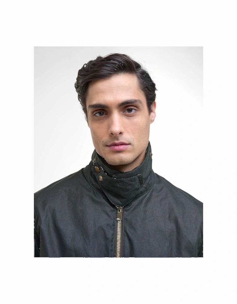 Marker Mens Wax Jacket - Sage