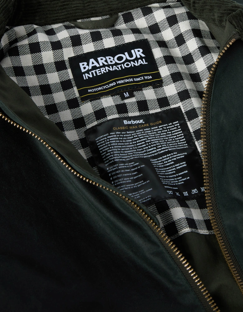 Marker Mens Wax Jacket - Sage