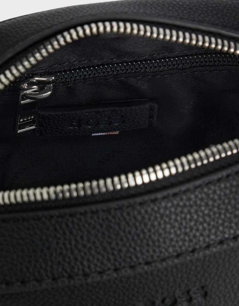 BOSS Orange Ray Mens Reporter Bag with Embossed Logo  - Black 001