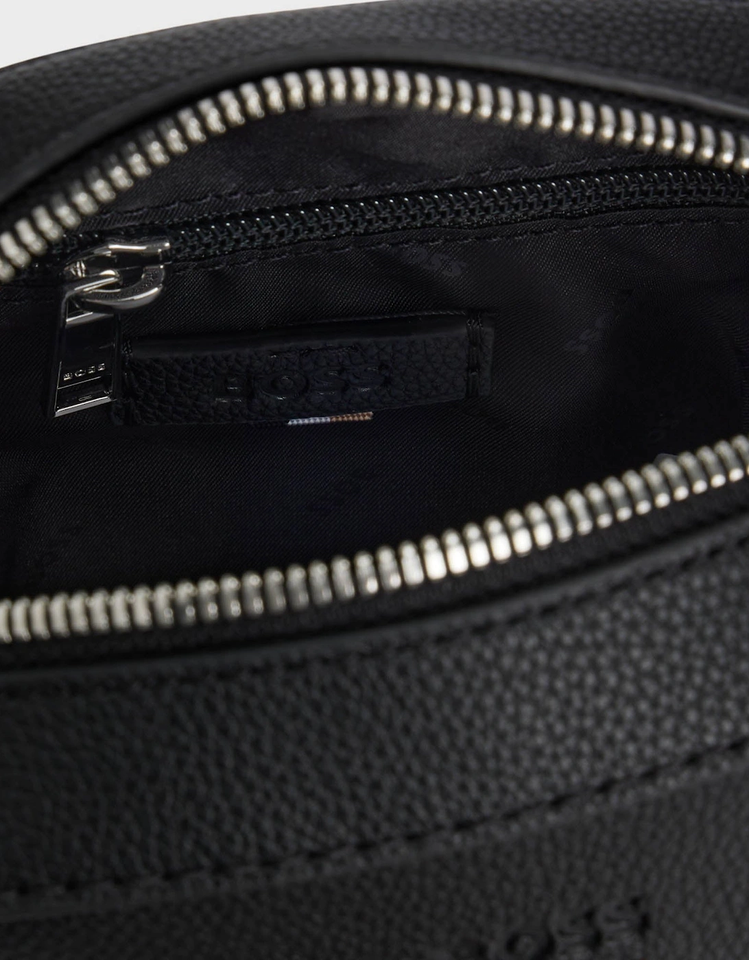 BOSS Orange Ray Mens Reporter Bag with Embossed Logo  - Black 001