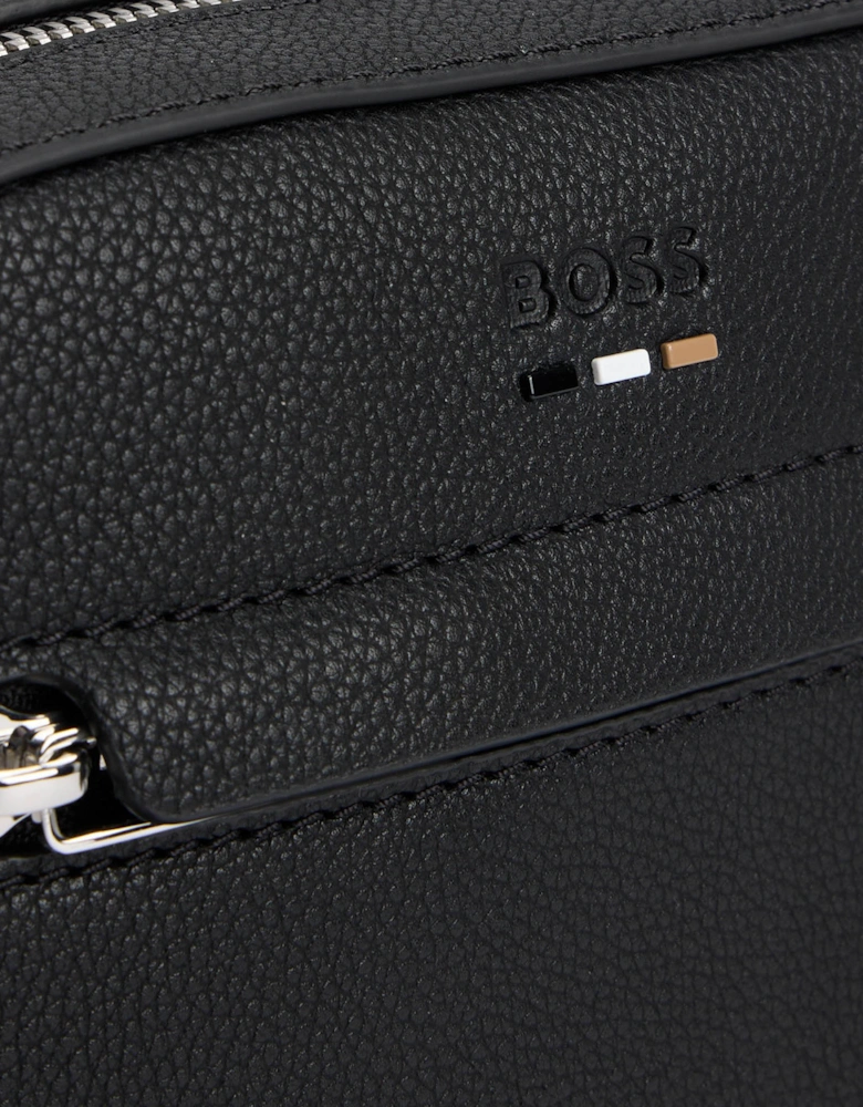 BOSS Orange Ray Mens Reporter Bag with Embossed Logo  - Black 001