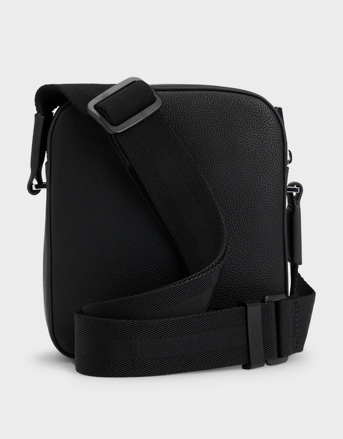 BOSS Orange Ray Mens Reporter Bag with Embossed Logo  - Black 001