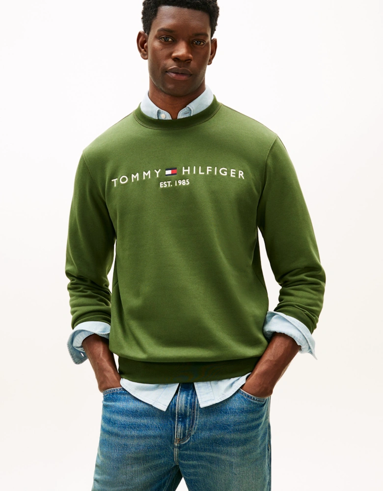 Tommy Logo Mens Sweatshirt - Mountain Pine