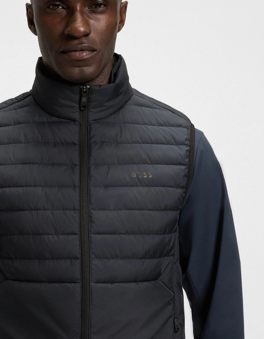 BOSS Green Urbanex Mens Gilet - Dark Blue 402