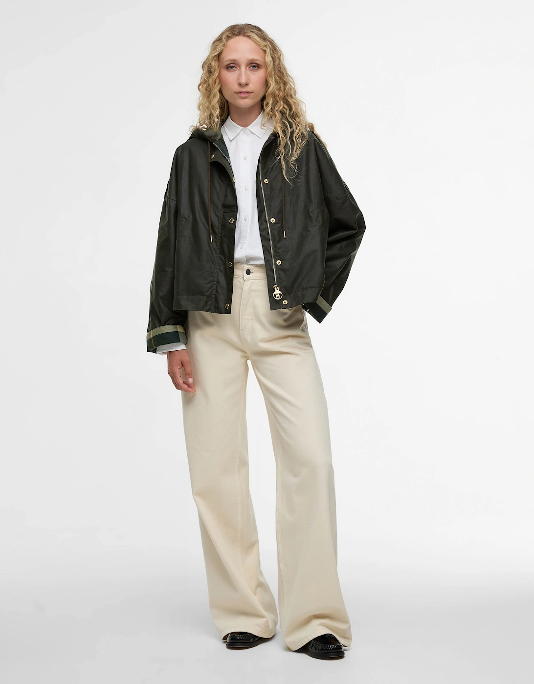 Ryedale Womens Wax Jacket - Archive Olive/Ancient Tartan